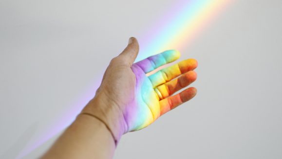 Rainbow in hand