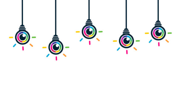 Colorful eye bulbs