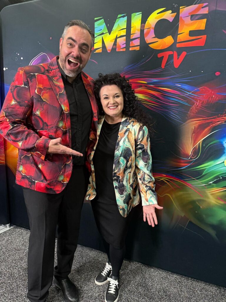 Madga Michna wearing her funky jacket