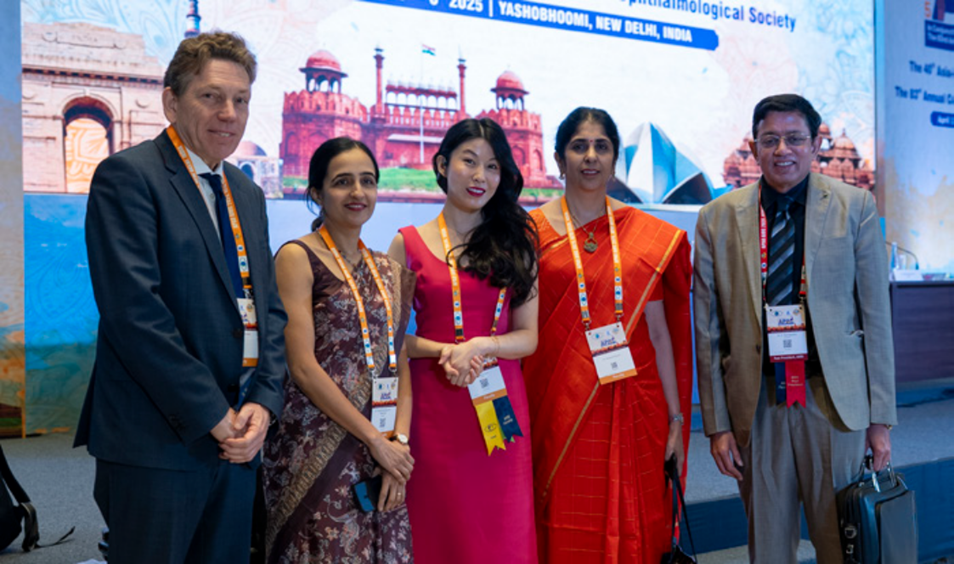 (L-R) Prof. Thomas Kohnen (Germany), Dr. Vaishali Vasavada (India), Dr. Tanya Trinh (Australia), Dr. Haripriya Aravind - Moderator (India), Dr. Ramamurthy Dandapani (India)